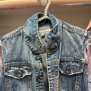 Denim Sleeveless Vest